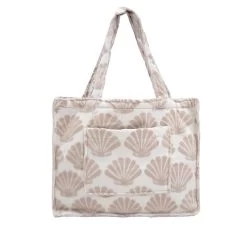 Shell Beach Tote Bag Pebble