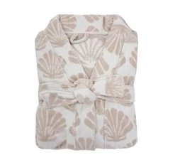 Shell Cotton Robe Pebble -Home Furnishings bambury shellpebblerobe4