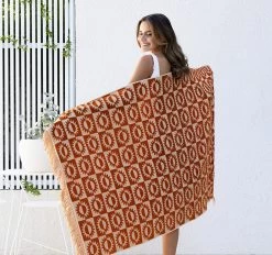 Sola 90x170 Beach Towel Spice -Home Furnishings bambury solaspice90x170beachtwl3