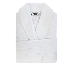 Chateau Waffle Robe White