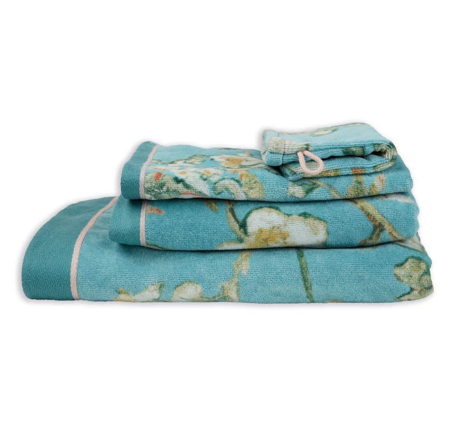 Blossom Bath Towel Range Blue 3 Blossom Bath Towel Range Blue