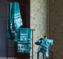 Fleurir Bath Towel Range Blue 10 Fleurir Bath Towel Range Blue -Home Furnishings bh vangoghfleurirbathtowelblue3