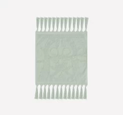 Camilla Palm Jacquard 620GSM Bath Towel Range Mint -Home Furnishings camilla palmjacquardmintfw