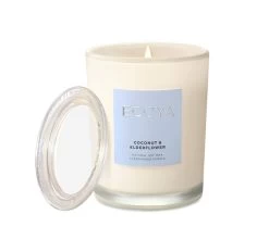 Metro 270g Embossed Lid Jar Candle Coconut And Elderflower
