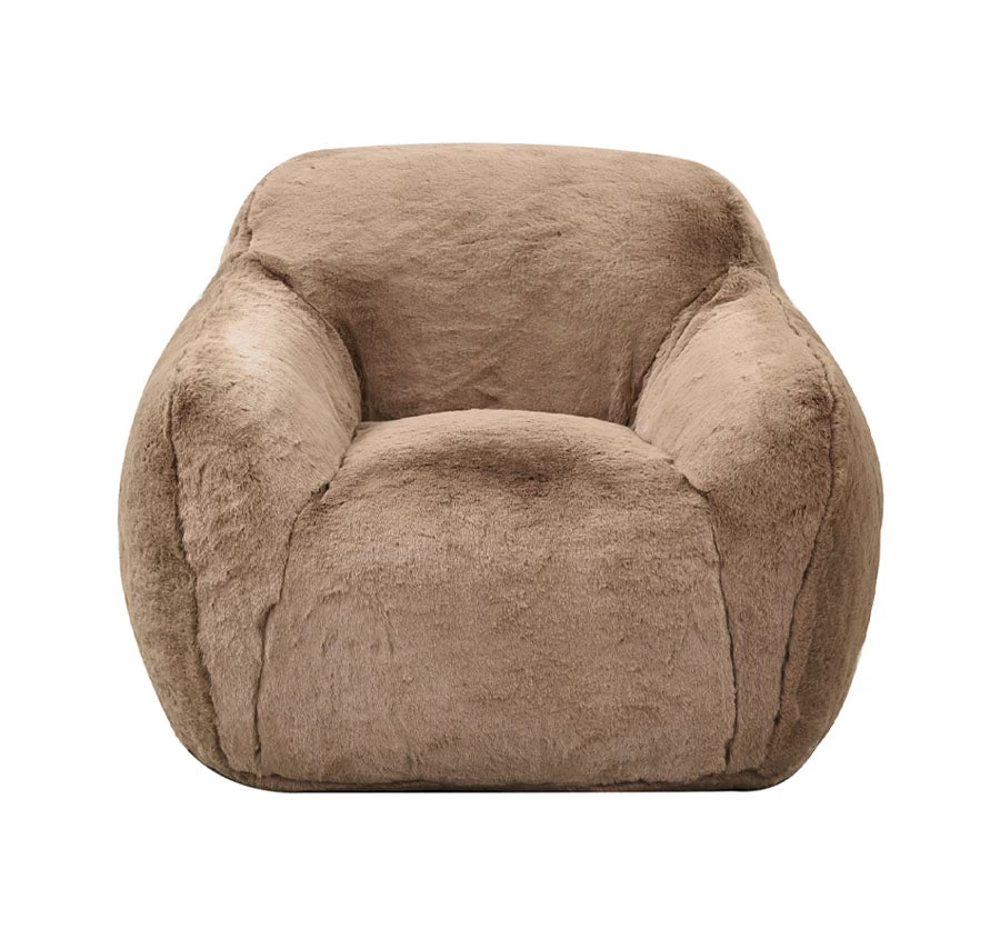 Faux Fur Cozy Chair Range Taupe 3 Faux Fur Cozy Chair Range Taupe