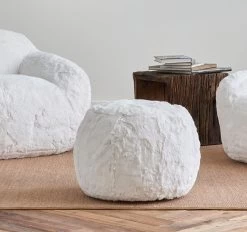 Faux Fur Cozy Chair Range White 7 Faux Fur Cozy Chair Range White -Home Furnishings iamfake fauxfurwhitecozychair5