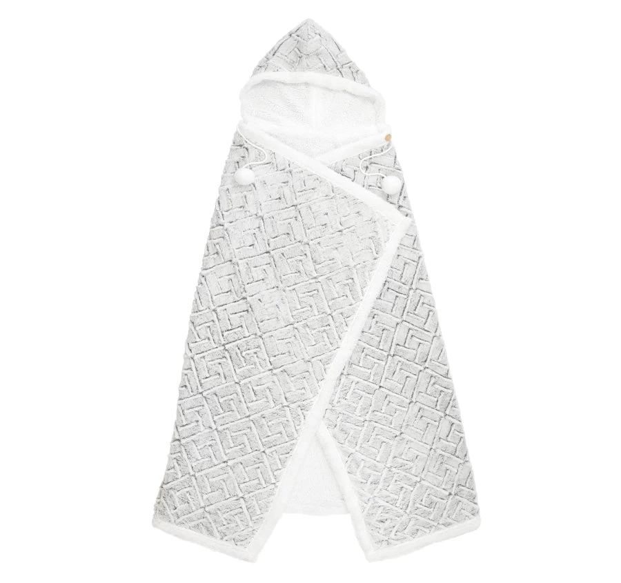Snowfall 130x180cm Hooded Blanket Snow 6 Snowfall 130x180cm Hooded Blanket Snow - Image 4