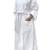 Cotton Velour One Size Bathrobe White -Home Furnishings jc cottonvelourrobewhite