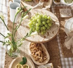 Blake 33x48cm 4 Piece Placemat Set White And Warm Taupe -Home Furnishings jelliot blakejutewhitewarmtaupe33x48placemat4pk3