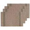 Conner 33x48cm 4 Piece Placemat Set Olive -Home Furnishings jelliot connerjuteolive33x48placemat4pk