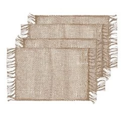 Rowan 33x48cm 4 Piece Placemat Set Natural