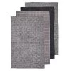 Benson Microfibre 4pk Tea Towel Charcoal