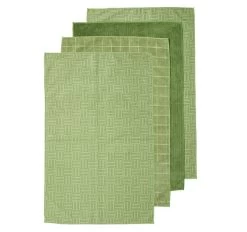Benson Microfibre 4pk Tea Towel Olive