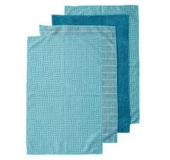 Benson Microfibre 4pk Tea Towel Teal