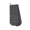 Eco Check Double Oven Mitt Charcoal -Home Furnishings ladelle ecocheckcharcoaldoubleovenmitt