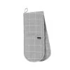 Eco Check Double Oven Mitt Grey -Home Furnishings ladelle ecocheckgreydoubleovenmitt
