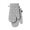 Eco Check 2 Pack Oven Mitt Grey -Home Furnishings ladelle ecocheckgreyovenmitt2pk
