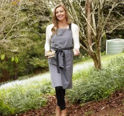 Eco Recycled Apron Charcoal -Home Furnishings ladelle ecorecycledaproncharcoal3