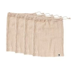 Eco Recycled Mesh Bag Set Natural