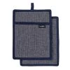 Eco Recycled Pot Holder 2 Pack Navy 1 Eco Recycled Pot Holder 2 Pack Navy -Home Furnishings ladelle ecorecycledphnavy