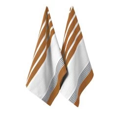 Melanie 2 Pack Jumbo Tea Towel Revive Terracotta