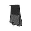 Professional Series III Stripe Double Oven Mitt Black -Home Furnishings ladelle profseriesiiistripeblackdoubleovenmitt