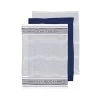 Professional Series III Stripe 3 Pack Tea Towel Navy -Home Furnishings ladelle profseriesiiistripenavyteatowel3pk