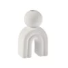 Arc 17cm Candle Holder White -Home Furnishings lhl arcwhite17cmcndlhldr