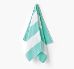 Cabana Beach 80x160cm Beach Towel Aqua -Home Furnishings lhl cabanabeachaqua80x160beachtwl2