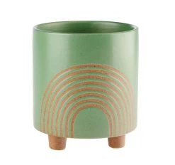 Elm 15cm Planter Pot Green