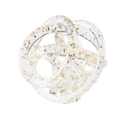 Glass Knots 12cm Décor Gold