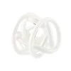 Glass Knots 12cm Décor White -Home Furnishings lhl glassknotwhite12cmdecor