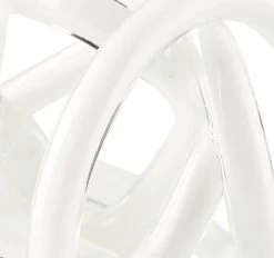 Glass Knots 12cm Décor White -Home Furnishings lhl glassknotwhite12cmdecor2