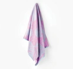 Hibiscus 80x160cm Beach Towel Purple -Home Furnishings lhl hibiscuspurple80x160beachtwl2