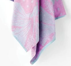 Hibiscus 80x160cm Beach Towel Purple -Home Furnishings lhl hibiscuspurple80x160beachtwl4