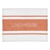 Linen House Logo Tea Towel Terracotta -Home Furnishings lhl logoterracottatt