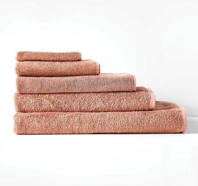 Nara 550GSM Bamboo Cotton Bath Towel Range Clay 3 Nara 550GSM Bamboo Cotton Bath Towel Range Clay