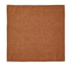Nimes Linen 45x45cm 4 Piece Napkin Set Cinnamon