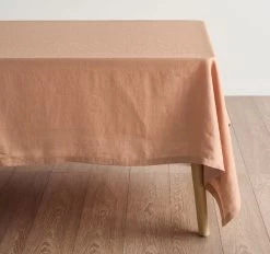 Nimes Linen Tablecloth Range Clay