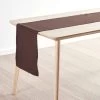 Nimes Linen 35x180cm Table Runner Espresso -Home Furnishings lhl nimesespressotblr
