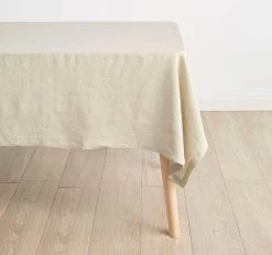 Nimes Linen Square Tablecloth Natural