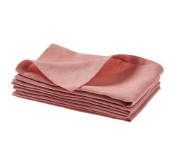 Nimes Linen 45x45cm 4 Piece Napkin Set Rosette