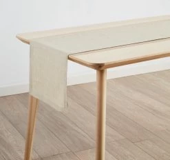 Nimes Linen 35x180cm Table Runner Natural