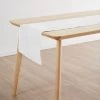 Nimes Linen 35x180cm Table Runner White -Home Furnishings lhl nimestrwhite
