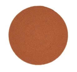 Plait 38cm Round Placemat Terracotta