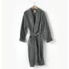 Plush Bathrobe Range Charcoal -Home Furnishings lhl plushcharcoalrobe