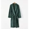 Plush Bathrobe Range Green 2 Plush Bathrobe Range Green -Home Furnishings lhl plushgreenrobe
