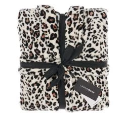Plush Bathrobe Range Leopard 7 Plush Bathrobe Range Leopard -Home Furnishings lhl plushleopardrobe3