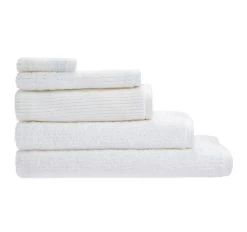 Reed 550GSM Cotton Bath Towel Range White