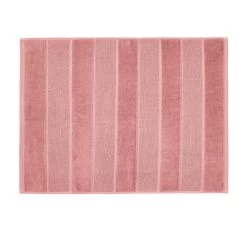 Velour Stripe 800GSM Bath Mat Rosette